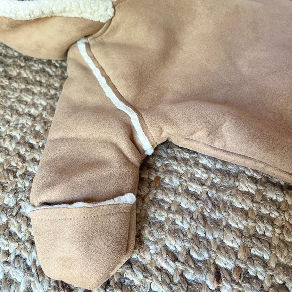 🦙Baby Gap Suede + Sherpa-lined Bunting Sac - Picture 11 of 13